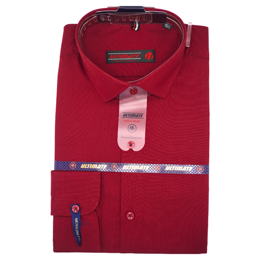 Mahroon red color Men's dress shirt
