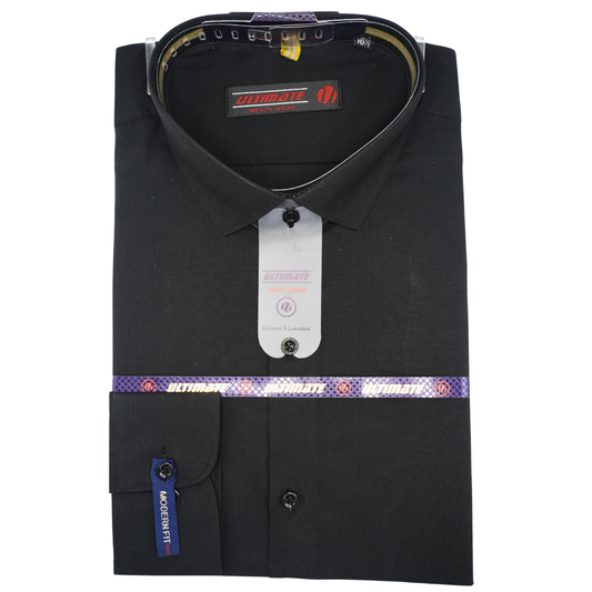 Solid Black dress shirt