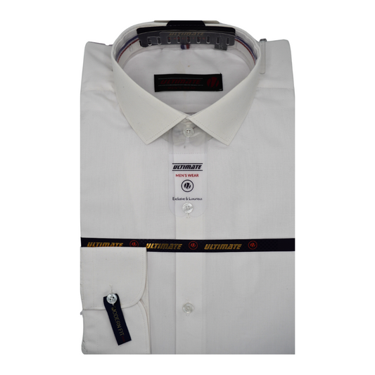 white color Men's dress shirt