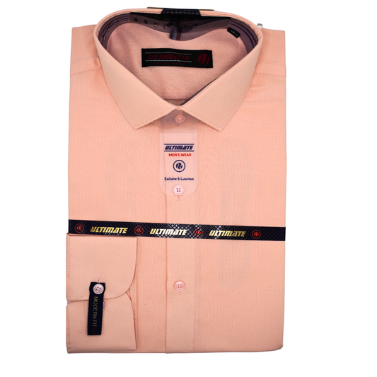 Peach Plain dress Shirt