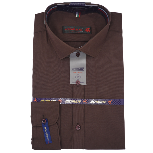 Men's Wear Formal Shirt – Brown