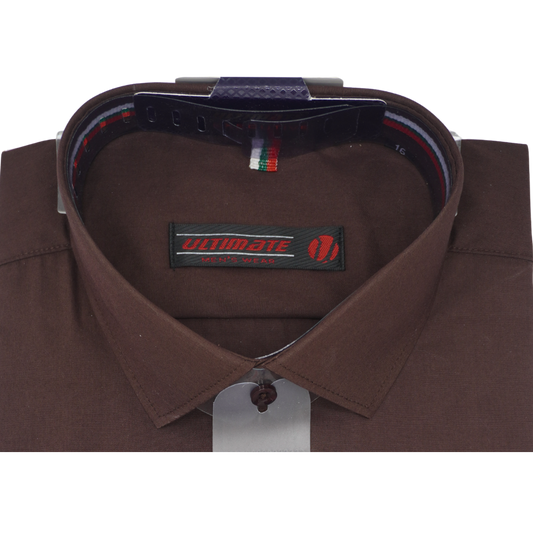 Men's Wear Formal Shirt – Brown