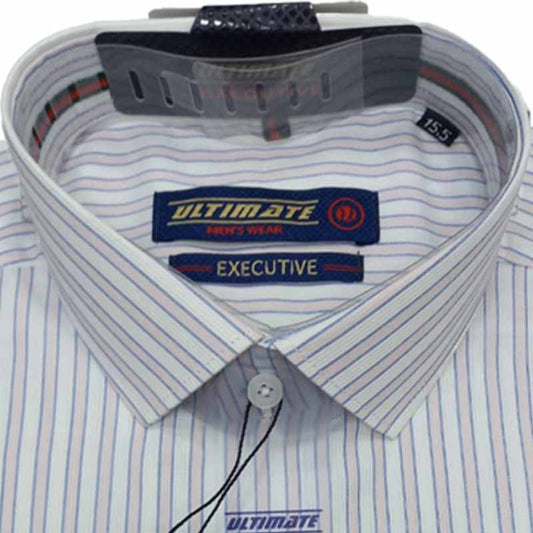 Ultimate Stripes Slate: Grey Striped Dress Shirts Emporium